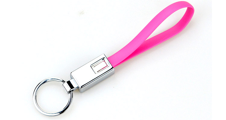 USB cable keychain