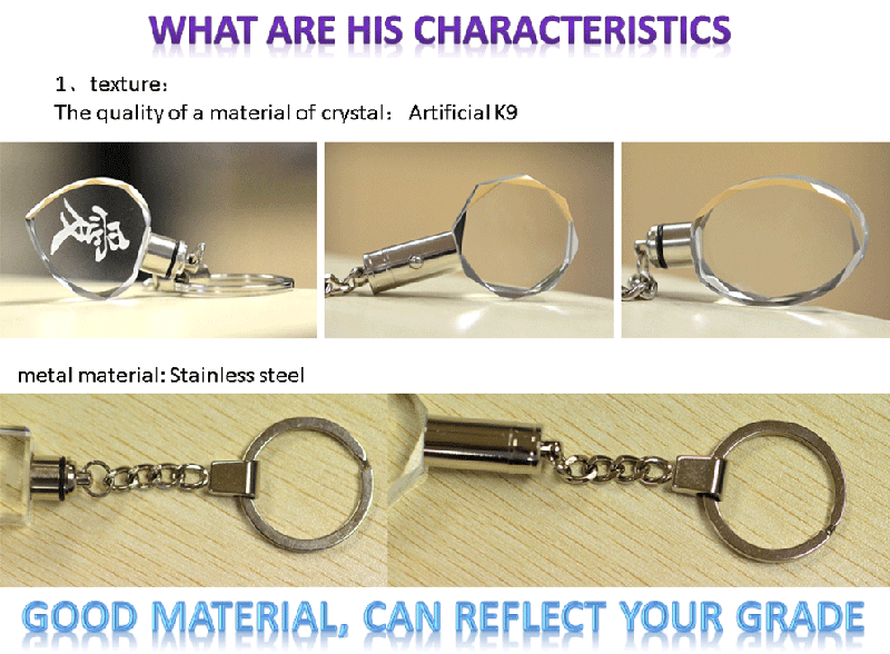 promotion crystal keychain