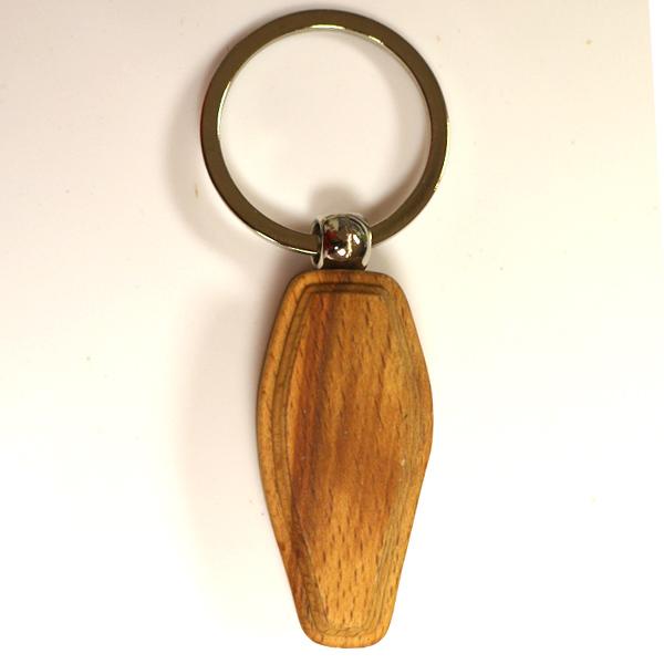 Hottest cheap wooden key ring for promotion Wood keychain