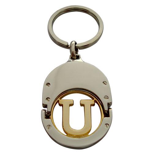Wholesale Promotion Metal Cute Coin Holder Cool Keychains - Trolley Coin Keychains