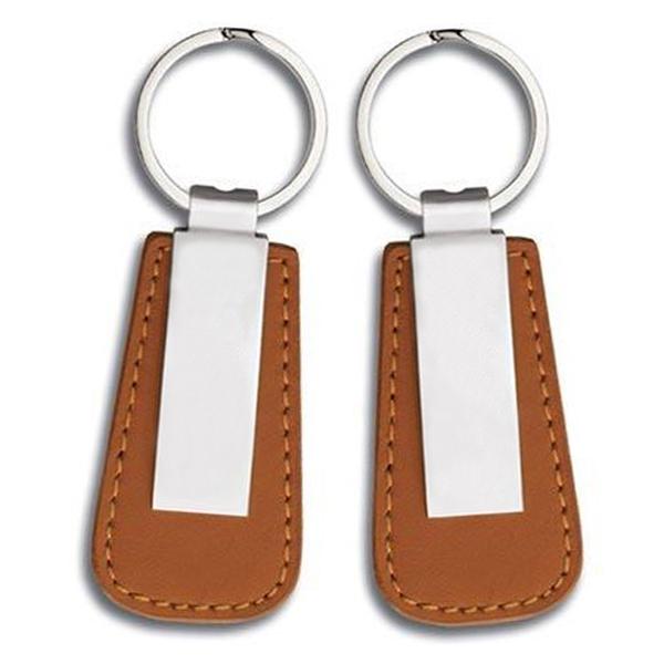 Key Chain Factory Wholesale Cheap Pu Leather Keychain Hook Leather