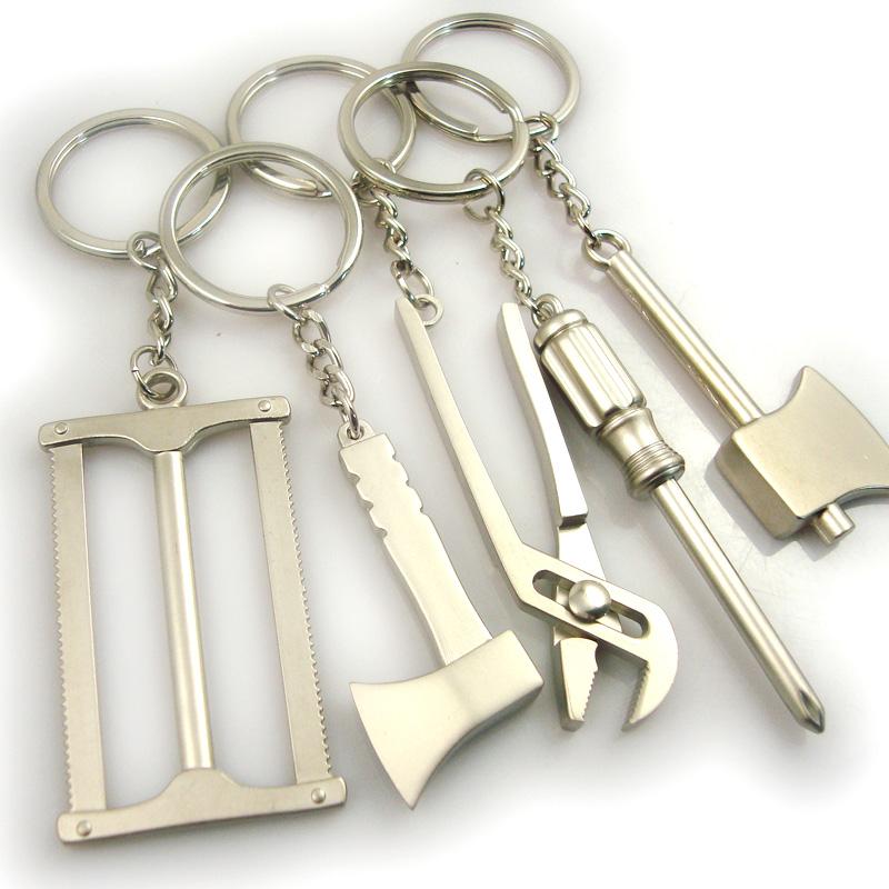 metal plated keychain tools for men