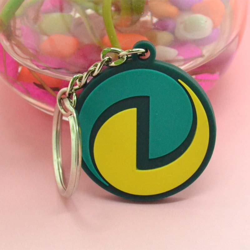 Factory Direct No Minimum Bulk Plastic Keyrings Charms Wholesale PVC