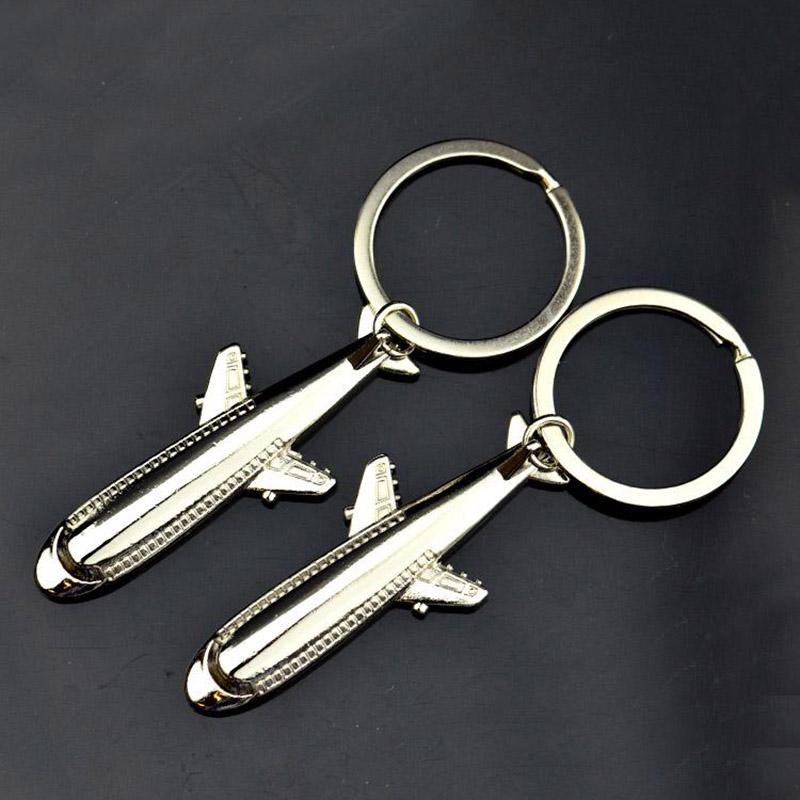 China Keychain Factory Best Selling 3D Airplane Keychain Metal Keychain