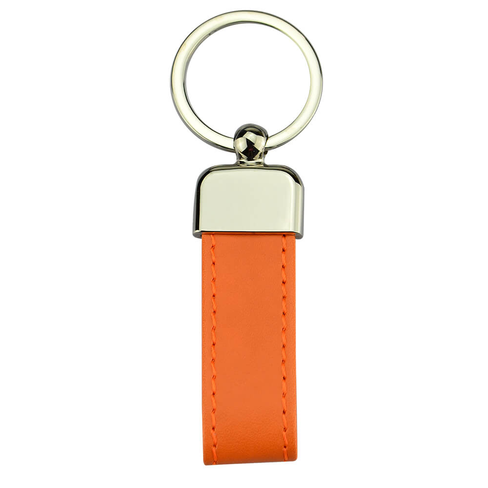 Factory Custom Leather Key Holder Pendant Retro Blank Luxury Pu Leather Keychain
