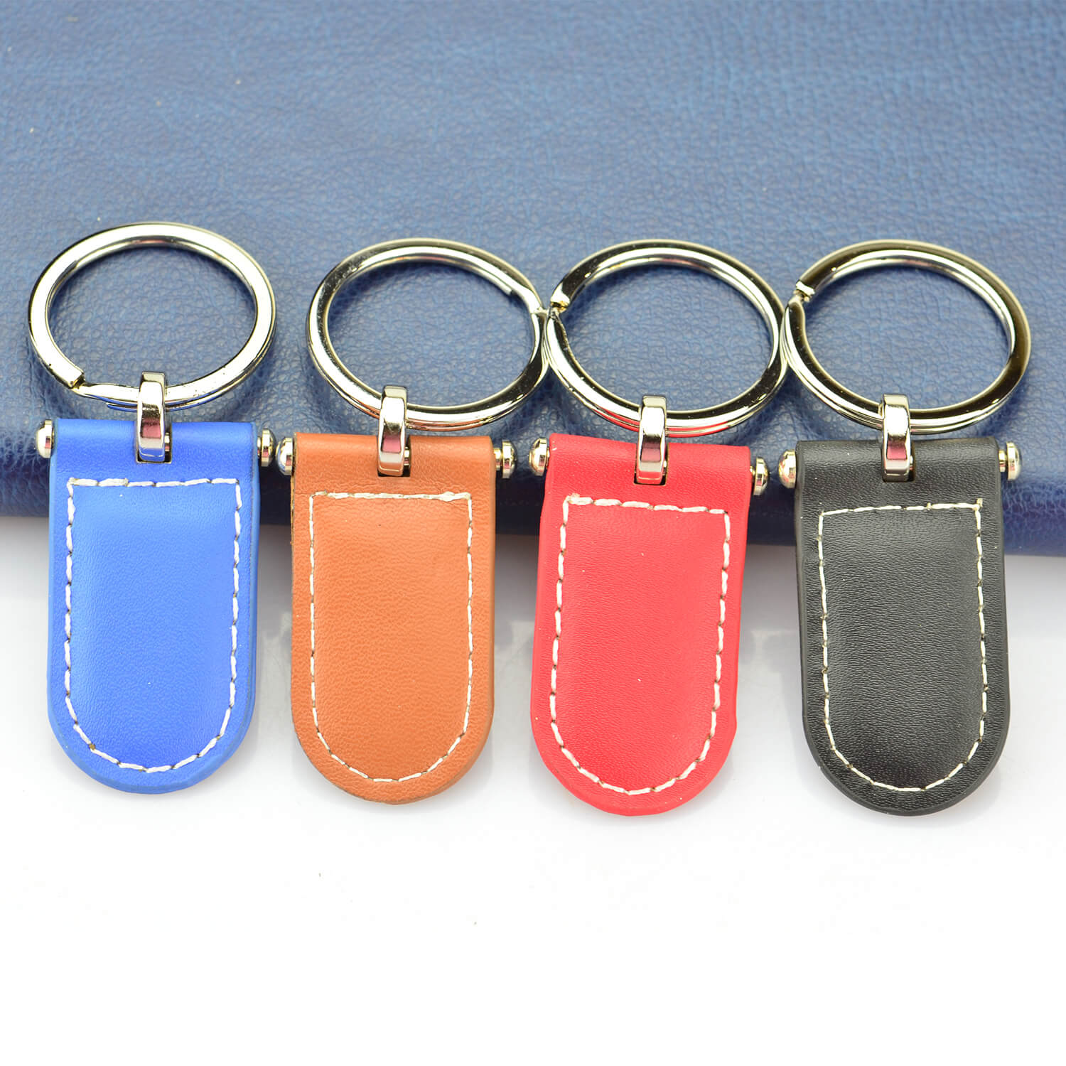 Wholesale Custom Blank Leather Keychain Key Chain Gifts Logo Keychain