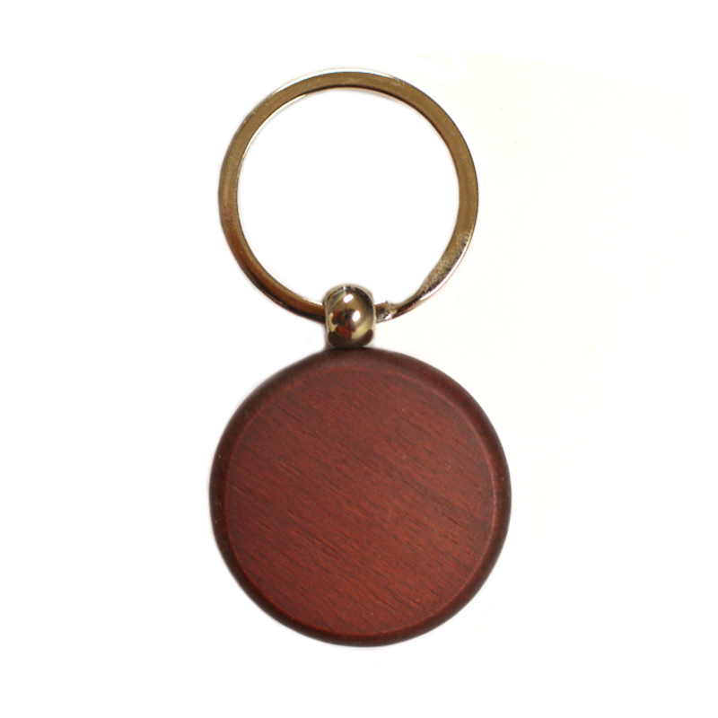 Promotional Custom Personalized Blanks Diy Laser Engraving Wood Keychain For Gift