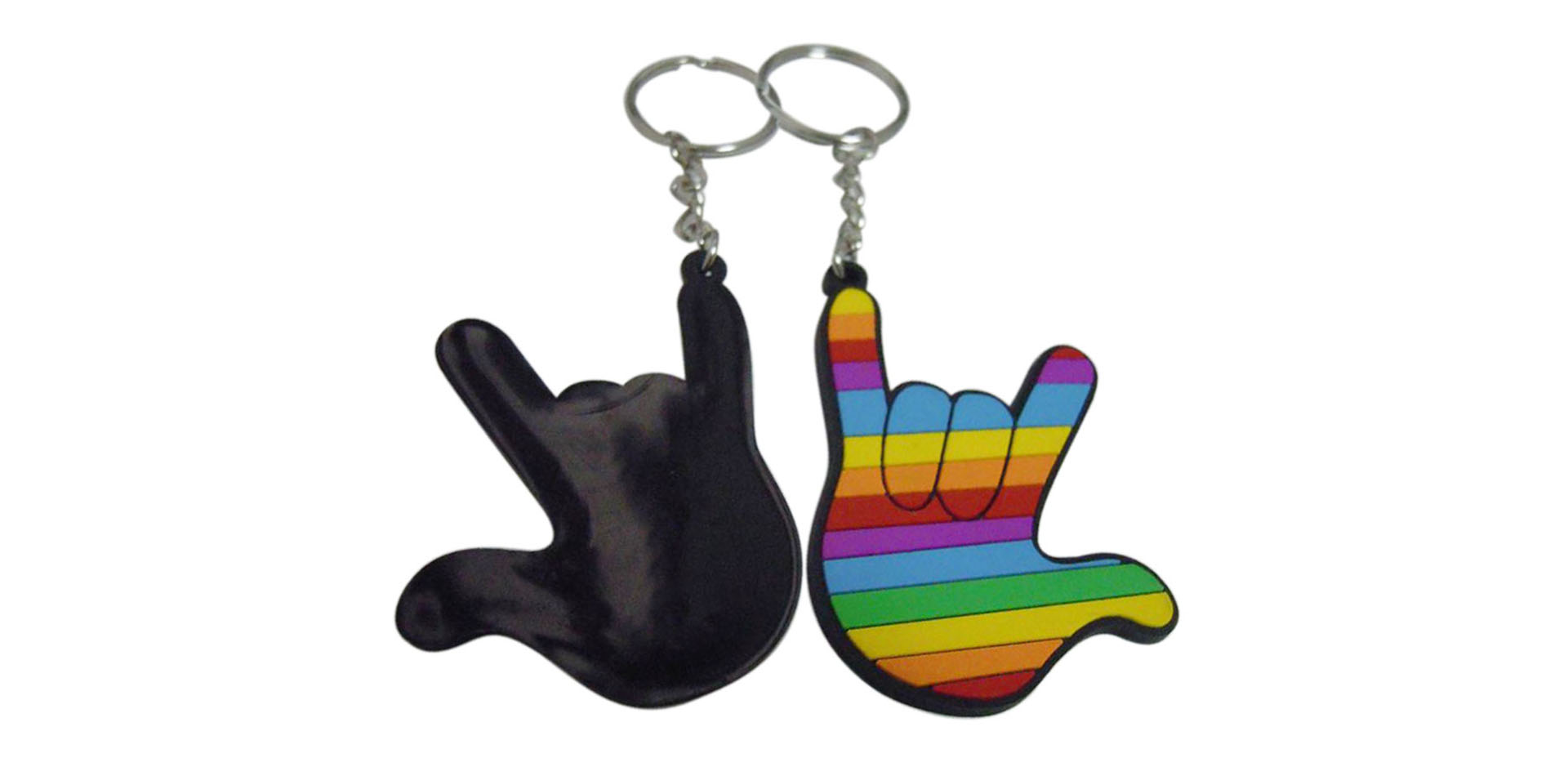 Rubberized Keychain