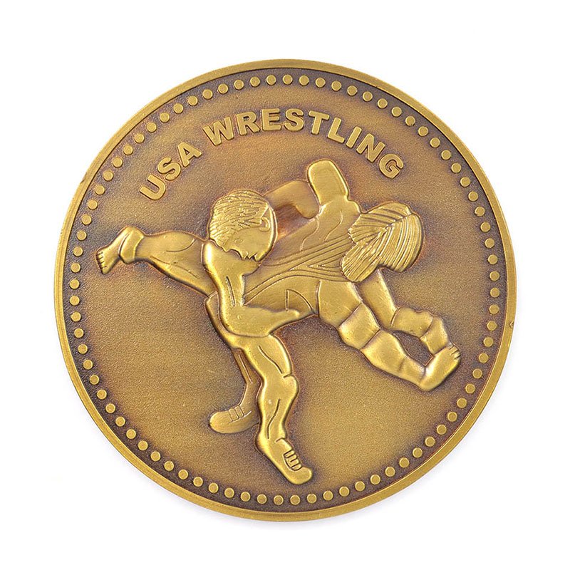 Gold Plated Zinc Alloy Coins Metal Challenge Coin Custom