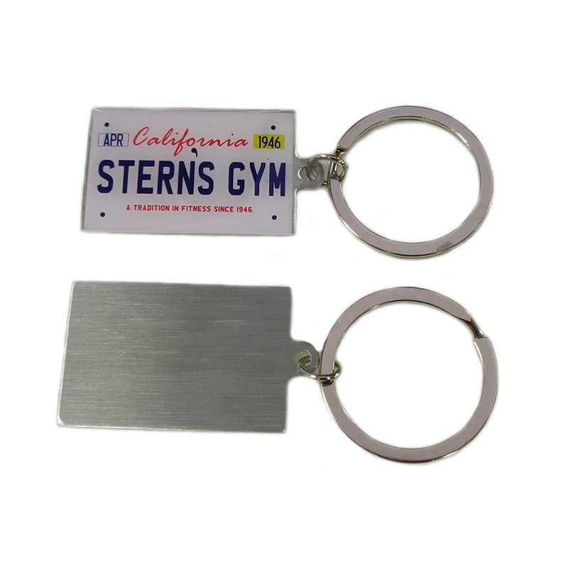 Factory Sale Key Ring Tags Custom Blank Metal Silver Keychain