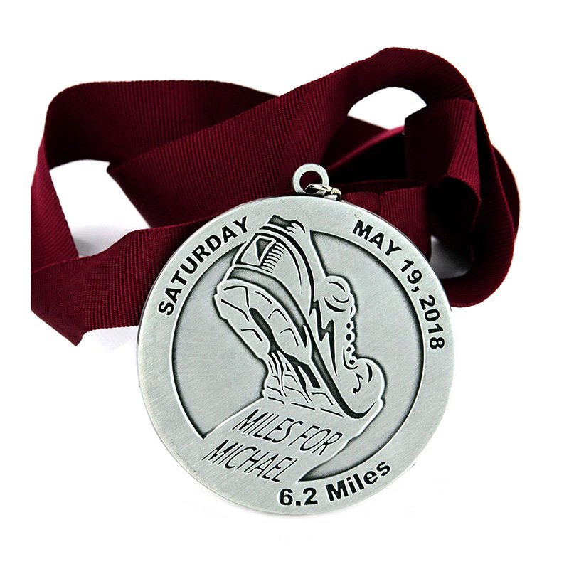 Custom Sports Bronze Award Medal Metal Judo Medal And Ribbons