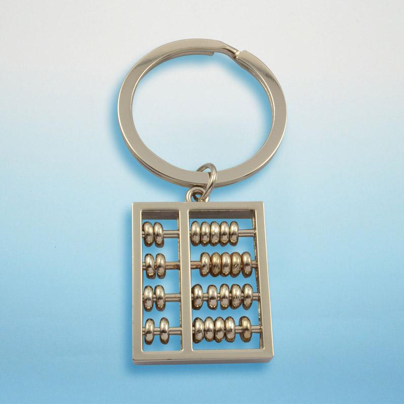 Metal Abacus Shape Personalised Keychains