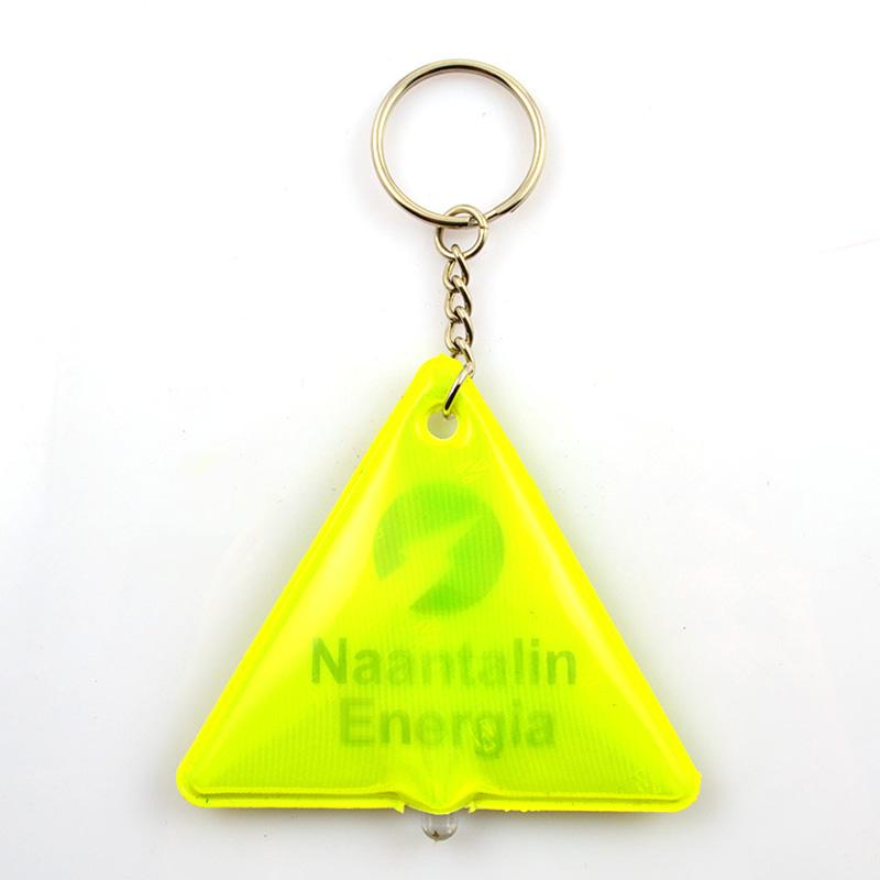 Plastic Pvc Led Reflective Keychain