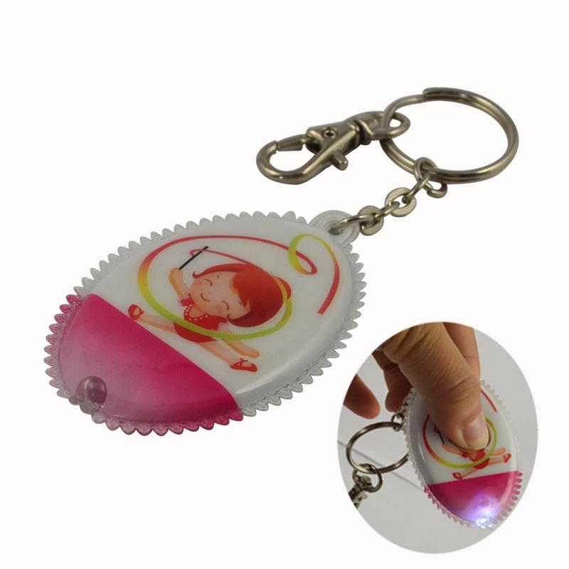 Plastic led key chain holder