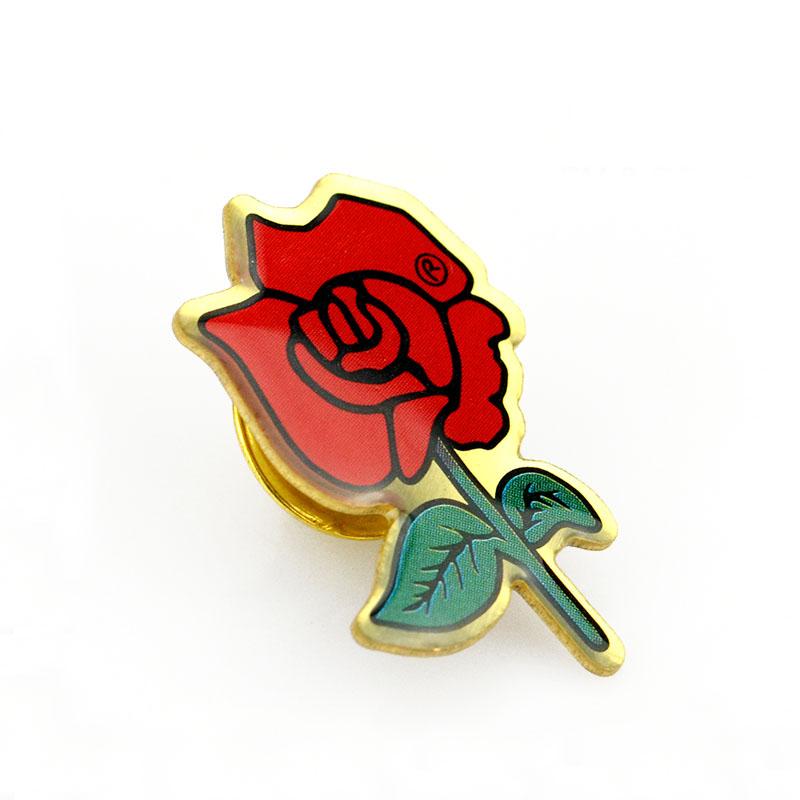 Pin Factory Supplier Wholesale Metal Cute Flower Brooch Pin