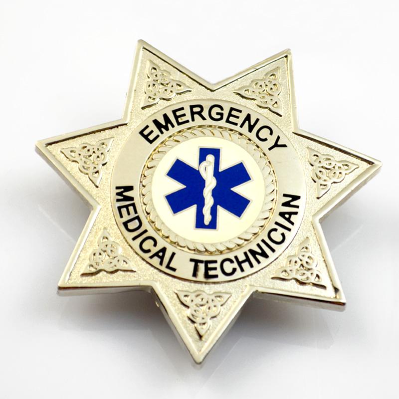 Custom Logo Sheriff Star Badge