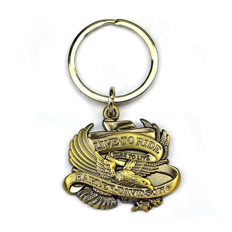 Artigifts Custom Bulk Plate Brass Eagle Logo Personalised Keychain
