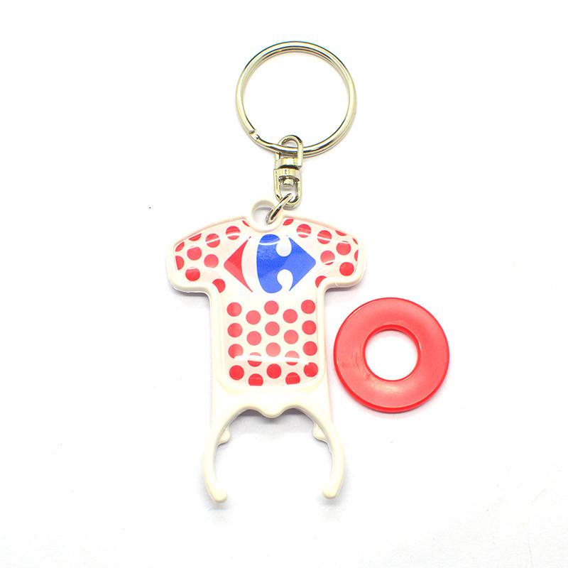 Artigifts Wholesale Custom Coin Holder Token Plastic Car Keyring