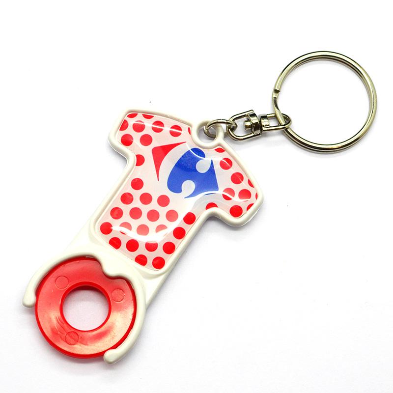 Artigifts Wholesale Custom Coin Holder Token Plastic Car Keyring