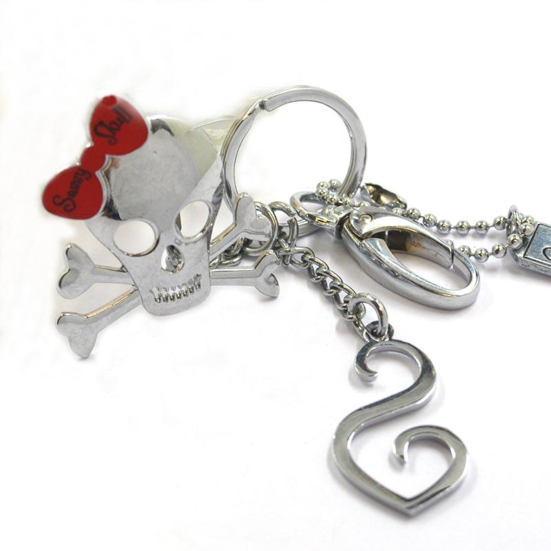 Keychain Factory Supplier Custom Bulk Skull Compact Key Holder