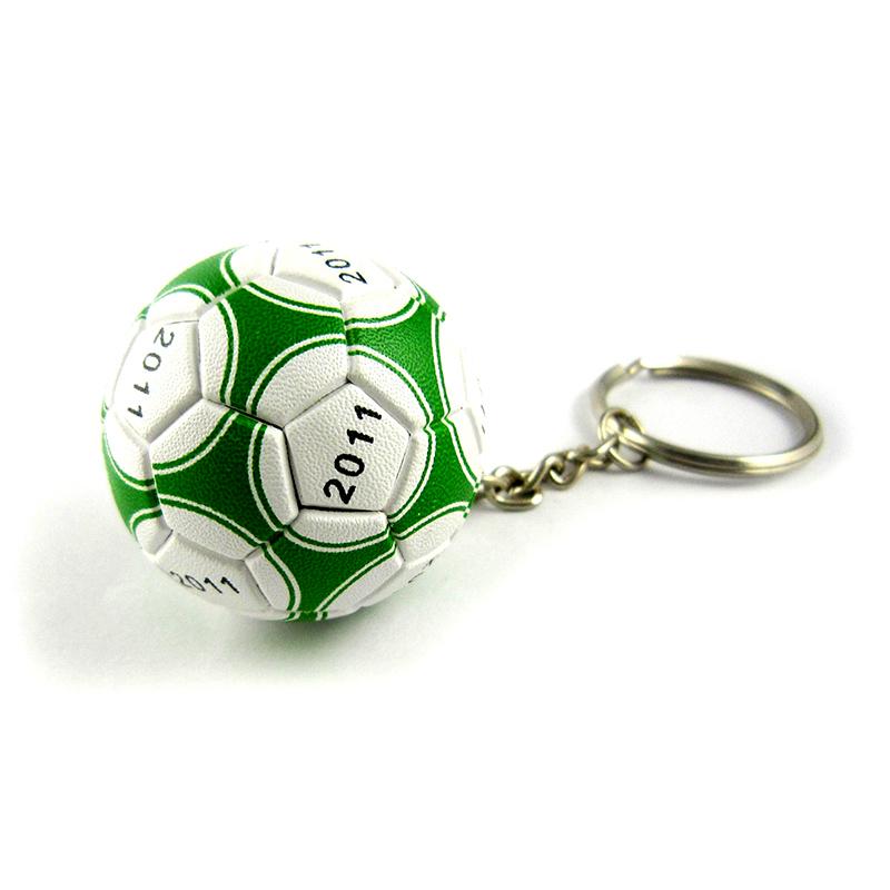 Keyring Factory Wholesale Custom 3D Pvc Rubber Football Keychain