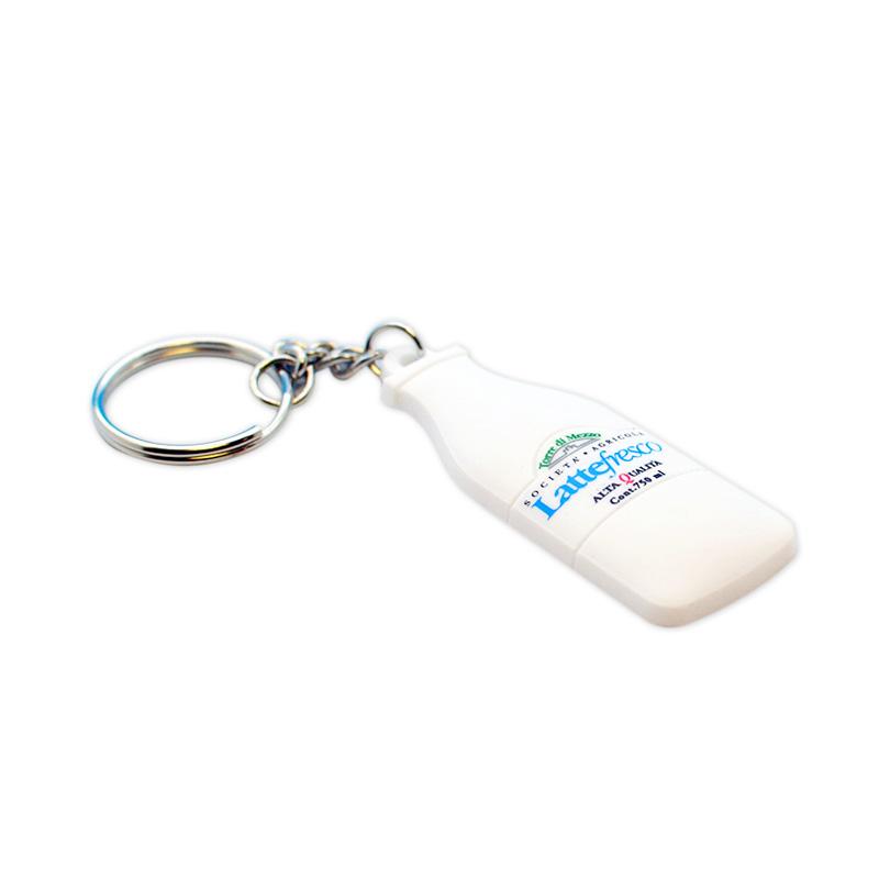 wholesale bottle shape pvc keychain