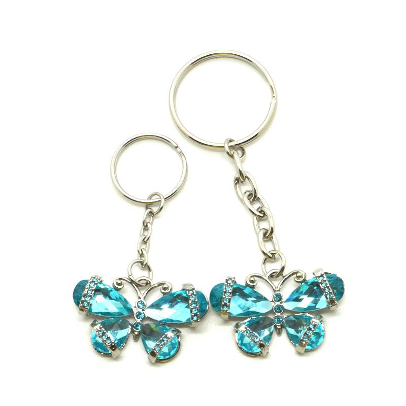 wholesale keychain metal enamel butterfly keychain