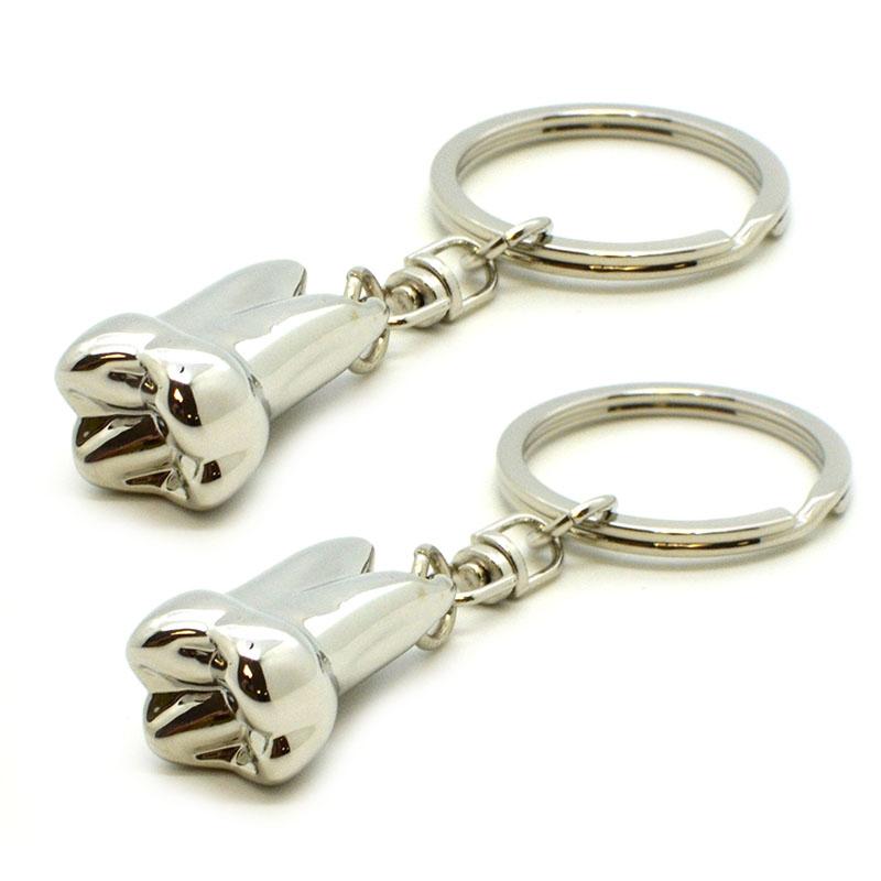 wholesale keychain 3d metal tooth keychain