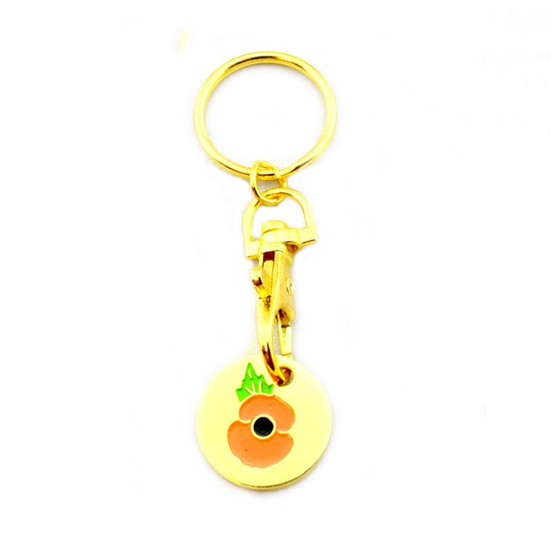 wholesale keychain shopping cart coin keychain