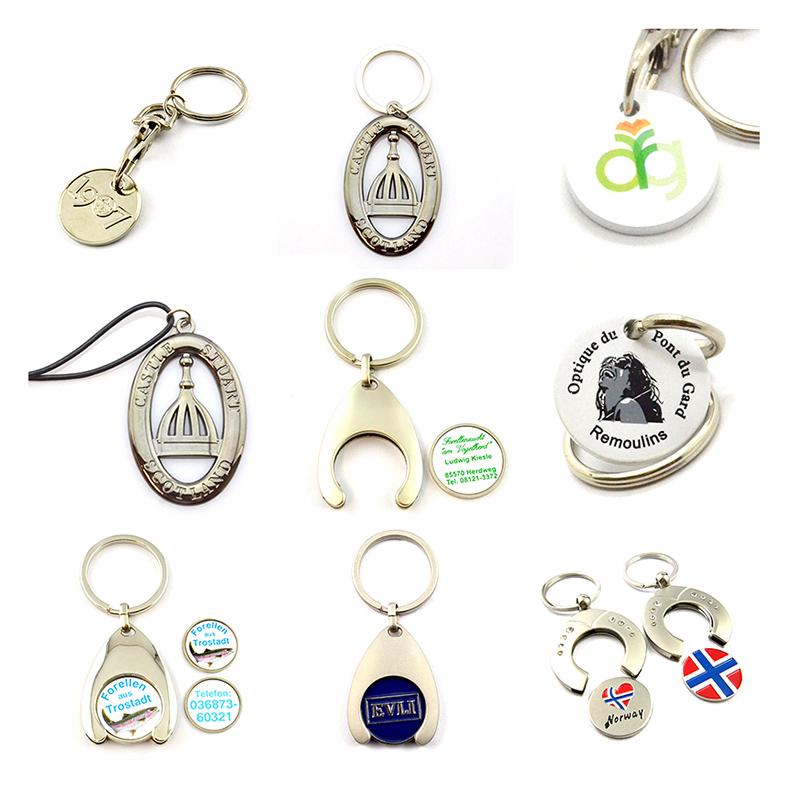 wholesale keychain shopping cart coin keychain