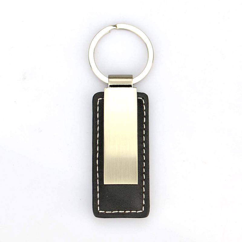 wholesale keychains metal and leather key chain