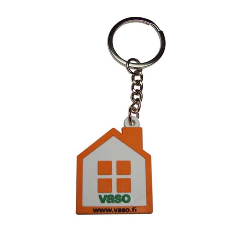 wholesale keychains soft pvc house key chain