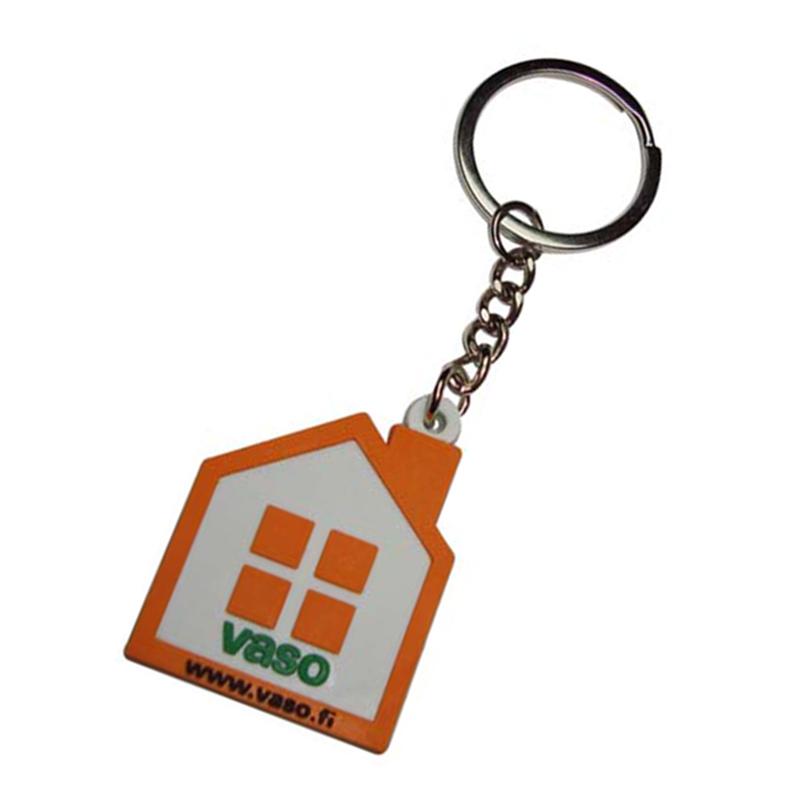 wholesale keychains soft pvc house key chain