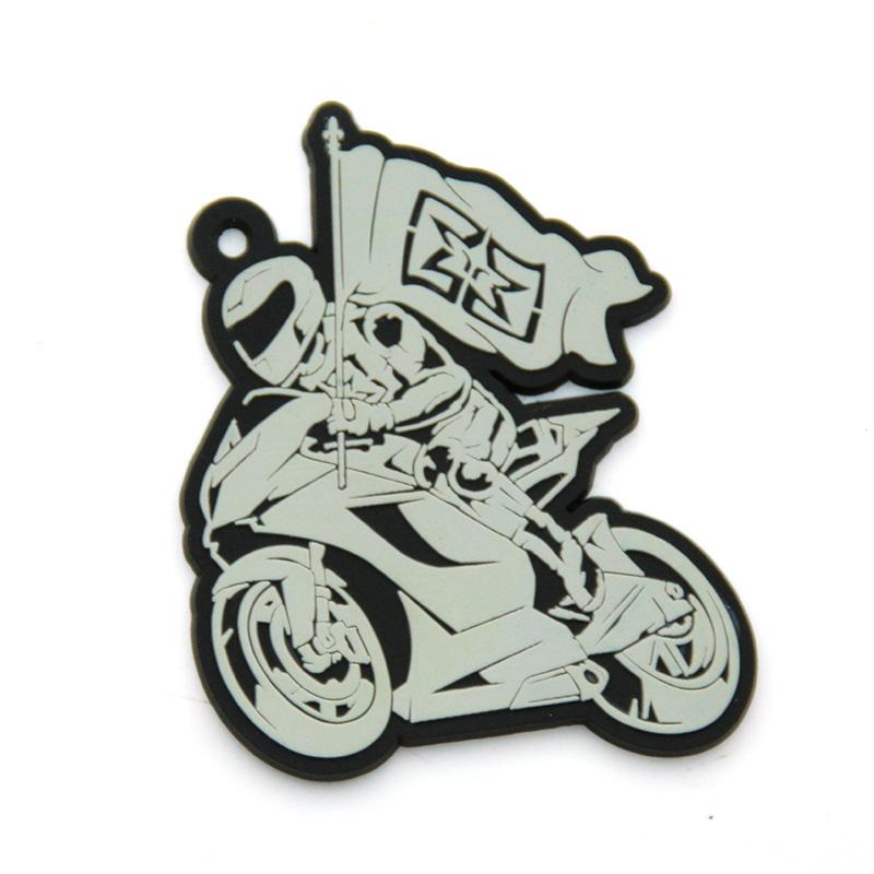 wholesale soft pvc motorcycle key chain