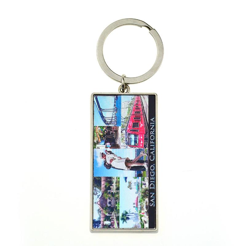 wholesale keychains custom metal key tag holder 