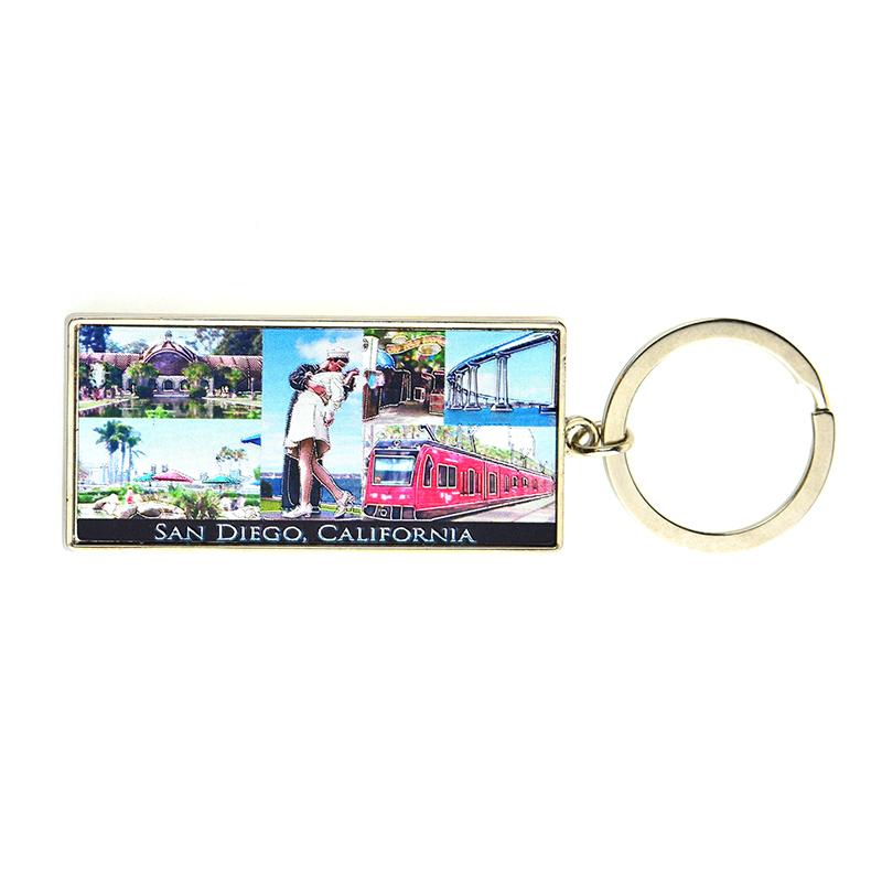 wholesale keychains custom metal key tag holder 