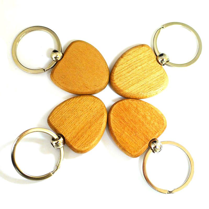 engraved blank wooden key rings