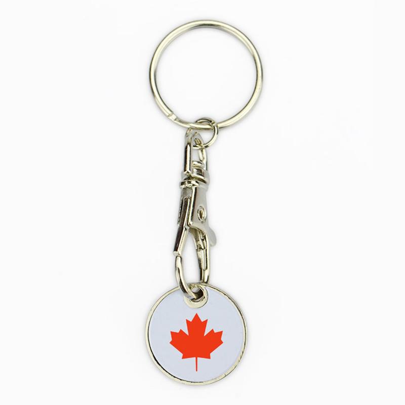 Keyring Maker Wholesale Canadian Shopping Cart Coin Keychain - Coin Holder Keychain