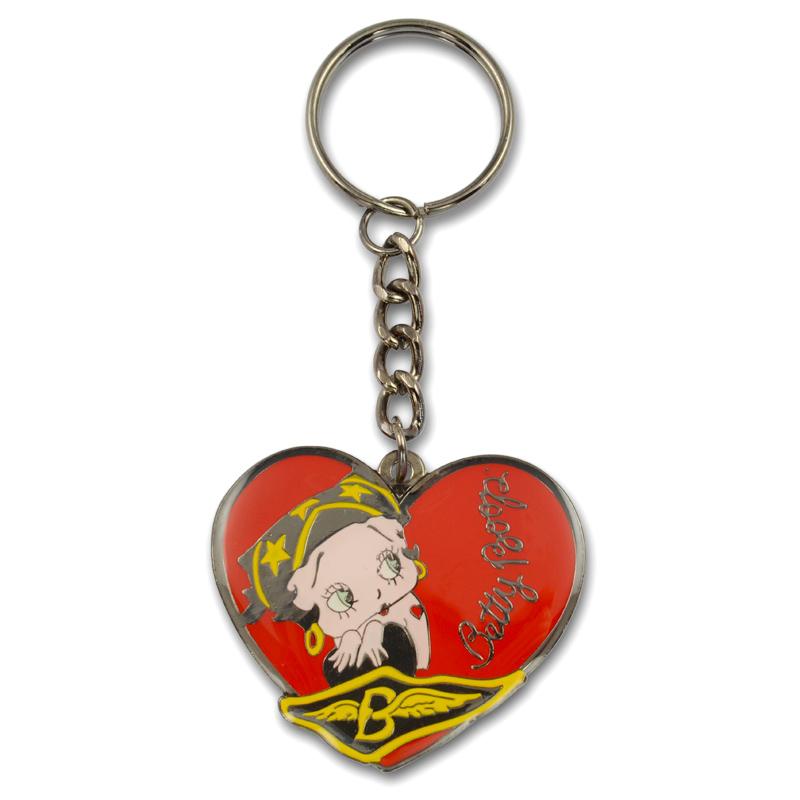 metal keychain heart