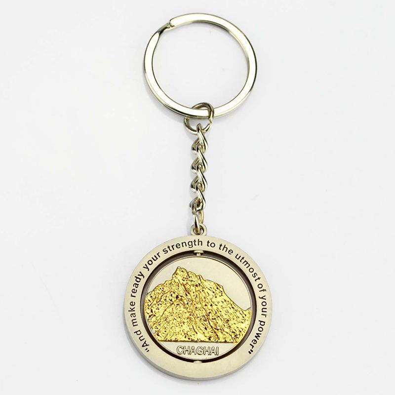 metal spinner cheap keyring wholesale