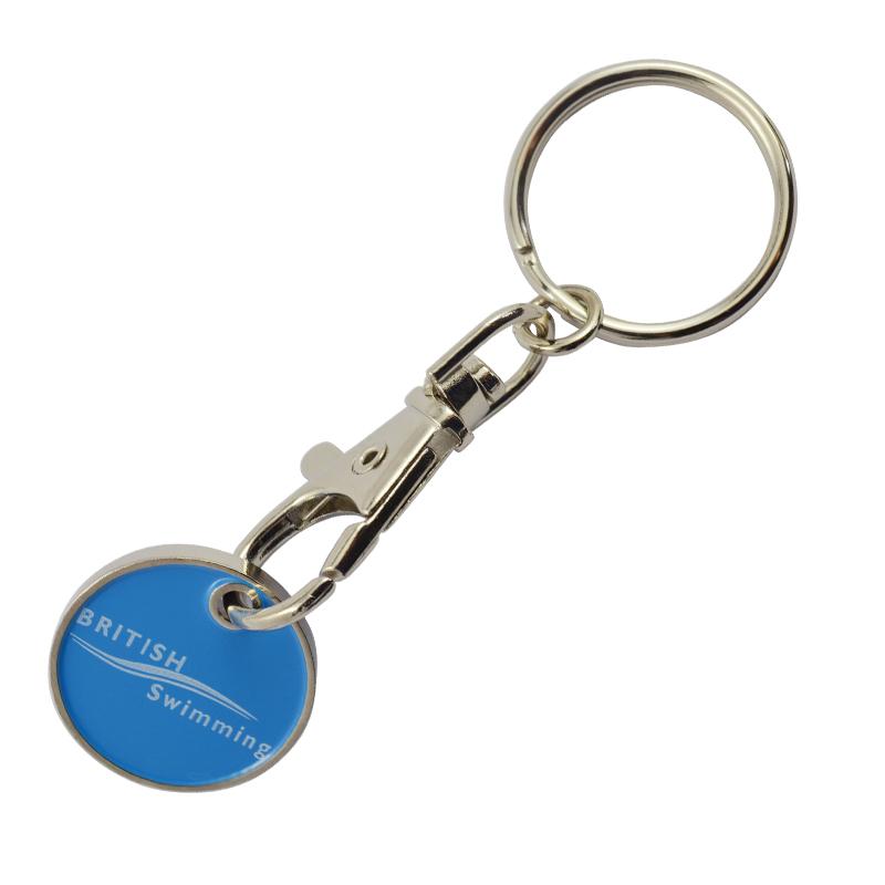 Metal Coin Holder Key Chain Car