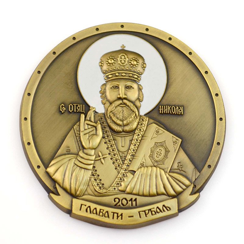 Antiqu Bronze Souvenir Coin Die