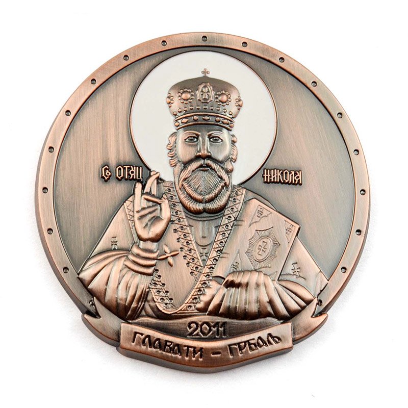 Antiqu Bronze Souvenir Coin Die