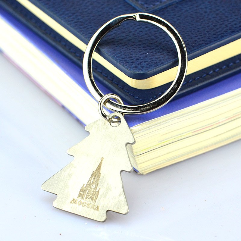 Zinc Alloy Christmas Keychain