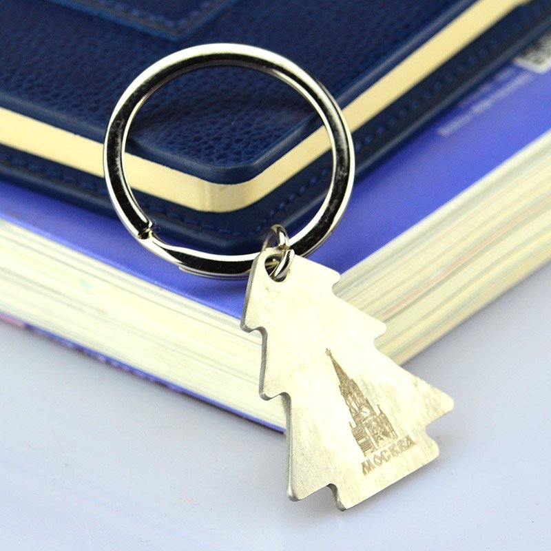 Zinc Alloy Christmas Keychain