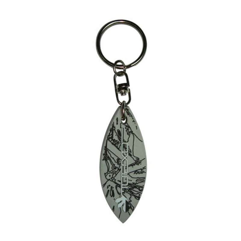key chain metal leaf keychain