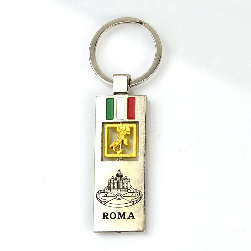 Steel Keychain Name Keyring