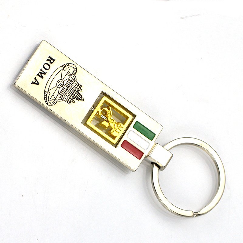 Steel Keychain Name Keyring