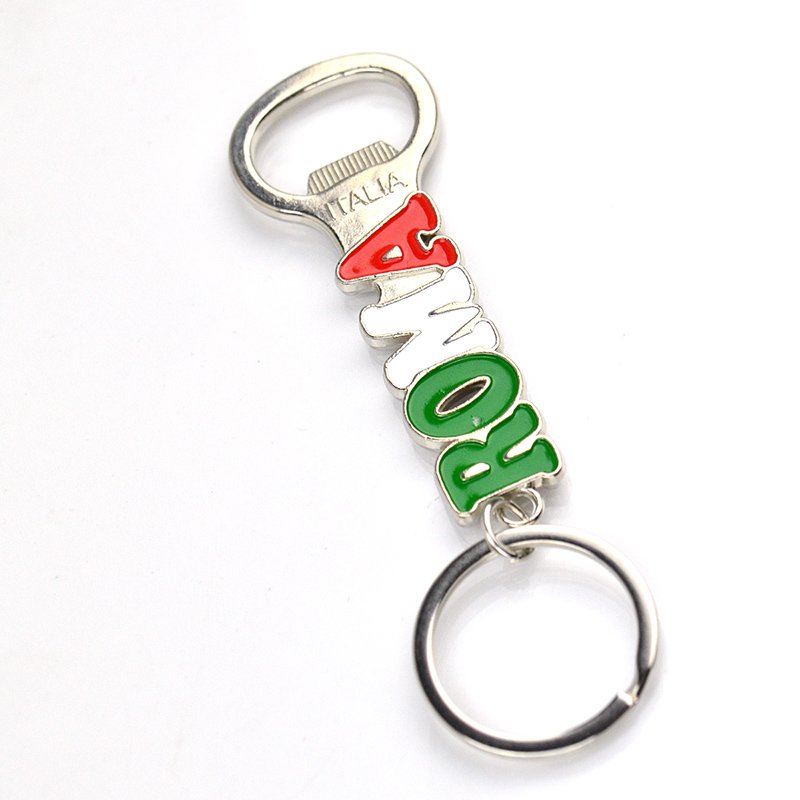 Letter Keyring With Bottle Opener