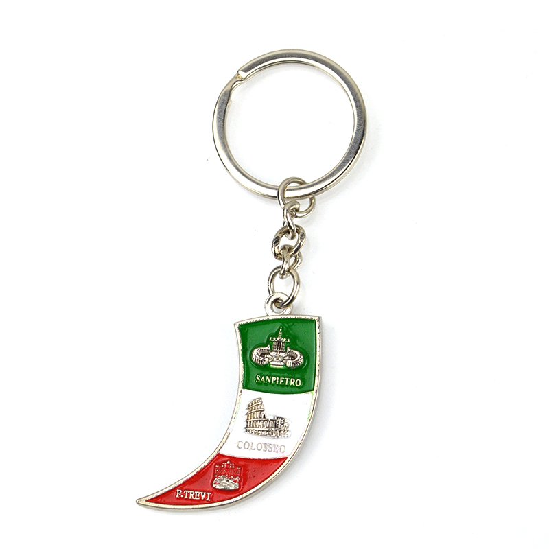 Italia Souvenir Metal Keychain